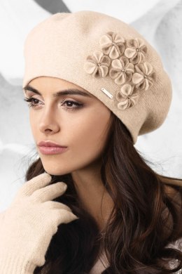 Beret Model Gorycja Beige - Kamea - uniwersalny Kamea