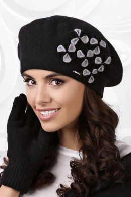 Beret Model Gorycja Black - Kamea - uniwersalny Kamea