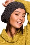 Beret Model BK060 Grafit - BE Knit - uniwersalny BE Knit