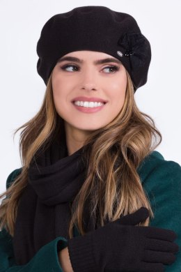 Beret Model Elza Black - Kamea - uniwersalny Kamea