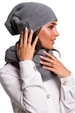 Czapka Damska Model BK044 Grey - BE Knit - uniwersalny BE Knit