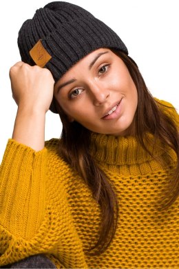 Czapka Damska Model BK059 Grafit - BE Knit - uniwersalny BE Knit