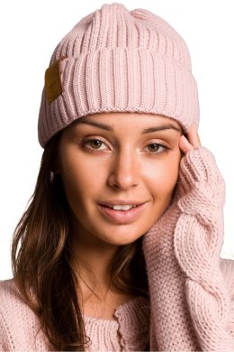 Czapka Damska Model BK059 Pink - BE Knit - uniwersalny BE Knit