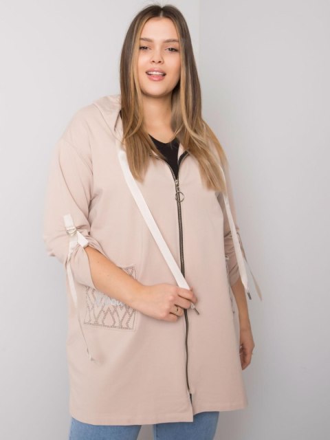 Bluza-RV-BL-6795.84-beżowy - ONE SIZE