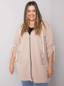 Bluza-RV-BL-6795.84-beżowy - ONE SIZE