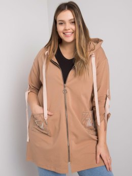 Bluza-RV-BL-6795.84-camelowy - ONE SIZE