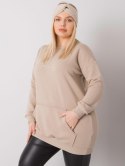 Bluza-RV-BL-7094.17P-beżowy - ONE SIZE