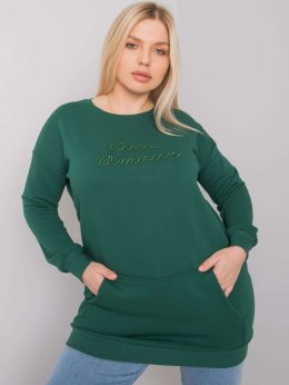 Bluza-RV-BL-7094.17P-ciemny zielony - ONE SIZE