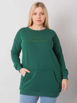 Bluza-RV-BL-7094.17P-ciemny zielony - ONE SIZE