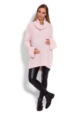 Golf Ciążowy Model 70012C Powder Pink - PeeKaBoo - uniwersalny PeeKaBoo