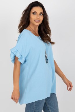 Bluzka Model DHJ-BZ-8336.04 Light Blue - Italy Moda - uniwersalny Italy Moda