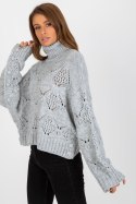 Sweter Damski Model EM-SW-1037-01.24X Grey - EM - uniwersalny EM