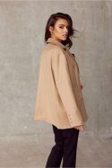 Marynarka Model BEZ ZAK0008 Beige - Roco Fashion - uniwersalny Roco Fashion