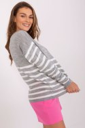 Sweter Damski Model BA-BZ-2201.62P Grey - Badu - uniwersalny Badu