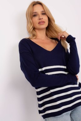 Sweter Damski Model BA-BZ-2201.62P Navy - Badu - uniwersalny Badu