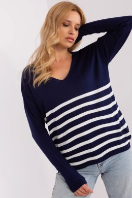 Sweter Damski Model BA-BZ-2201.62P Navy - Badu - uniwersalny Badu