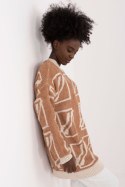 Sweter Damski Model BA-SW-0277.02 Camel - Badu - uniwersalny Badu