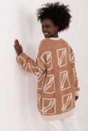 Sweter Damski Model BA-SW-0277.02 Camel - Badu - uniwersalny Badu