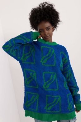 Sweter Damski Model BA-SW-0277.02 Dark Blue - Badu - uniwersalny Badu