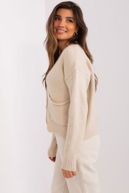 Sweter Damski Model BA-SW-0279.71P Beige - Badu - uniwersalny Badu