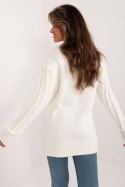 Sweter Damski Model BA-SW-0574.44 Ecru - Badu - uniwersalny Badu