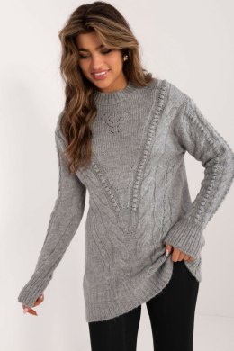 Sweter Damski Model BA-SW-0574.44 Grey - Badu - uniwersalny Badu