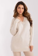 Sweter Damski Model BA-SW-0577.32X Light Beige - Badu - uniwersalny Badu