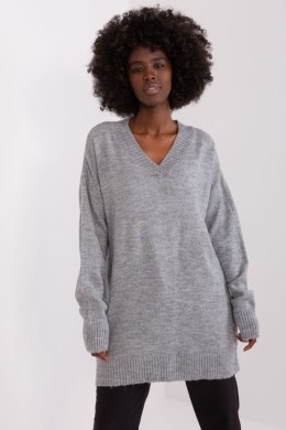 Sweter Damski Model BA-SW-0577.36X Grey - Badu - uniwersalny Badu