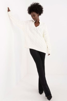 Sweter Damski Model BA-SW-0617.04 Ecru - Badu - uniwersalny Badu