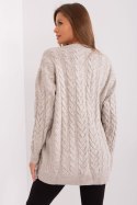 Sweter Damski Model BA-SW-8027.46P Beige - Badu - uniwersalny Badu