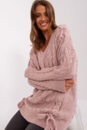 Sweter Damski Model BA-SW-8027.46P Light Pink - Badu - uniwersalny Badu