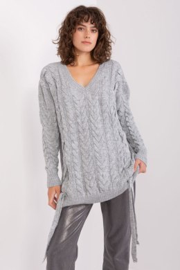 Sweter Damski Model BA-SW-8027.85P Grey - Badu - uniwersalny Badu