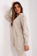 Sweter Damski Model BA-SW-8042-1.23 Beige - Badu - uniwersalny Badu