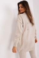 Sweter Damski Model BA-SW-8042-1.23 Beige - Badu - uniwersalny Badu