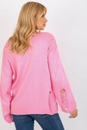 Sweter Damski Model BA-SW-8043.08X Pink - Badu - uniwersalny Badu