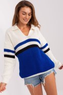 Sweter Damski Model BA-SW-8054.91P Cobalt - Badu - uniwersalny Badu