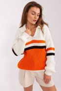 Sweter Damski Model BA-SW-8054.91P Orange - Badu - uniwersalny Badu