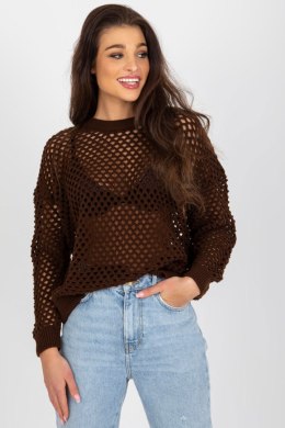 Sweter Damski Model BA-SW-9006.38P Brown - Badu - uniwersalny Badu