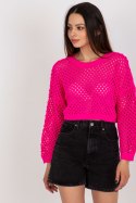 Sweter Damski Model BA-SW-9008.35P Fluo Pink - Badu - uniwersalny Badu