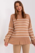 Sweter Damski Model TO-SW-010.06X Camel - Factory Price - uniwersalny Factory Price