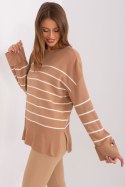 Sweter Damski Model TO-SW-010.06X Camel - Factory Price - uniwersalny Factory Price