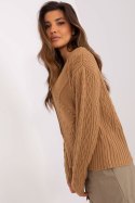 Sweter Damski Model BA-SW-0252.61P Camel - Badu - uniwersalny Badu