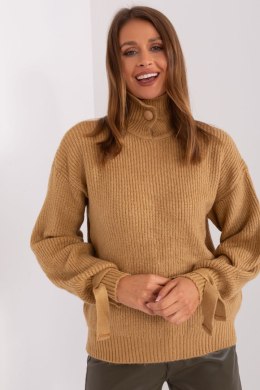 Sweter Damski Model BA-SW-0305.24P Camel - Badu - uniwersalny Badu