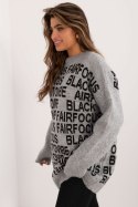 Sweter Damski Model BA-SW-0546.07 Grey - Badu - uniwersalny Badu