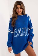 Sweter Damski Model BA-SW-0558.28 Cobalt - Badu - uniwersalny Badu