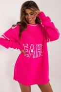 Sweter Damski Model BA-SW-0558.28 Fluo Pink - Badu - uniwersalny Badu