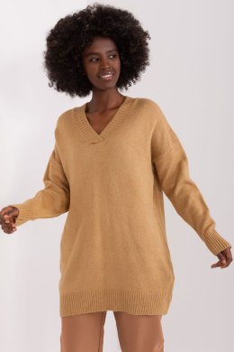 Sweter Damski Model BA-SW-0577.02P Camel - Badu - uniwersalny Badu