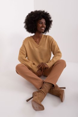 Sweter Damski Model BA-SW-0577.02P Camel - Badu - uniwersalny Badu