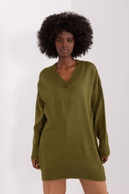 Sweter Damski Model BA-SW-0577.32X Khaki - Badu - uniwersalny Badu