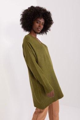 Sweter Damski Model BA-SW-0577.32X Khaki - Badu - uniwersalny Badu